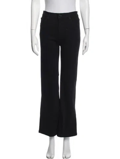 Pre-owned Frame Straight Leg Pants In Black
