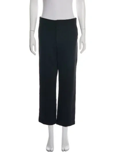 Pre-owned Frame Straight Leg Pants In Black