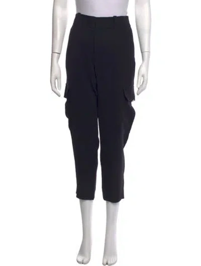 Pre-owned Frame Straight Leg Pants In Black