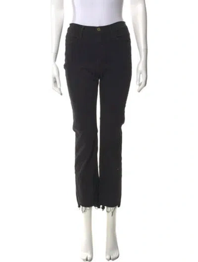 Pre-owned Frame Straight Leg Pants In Black