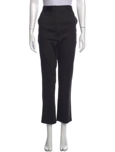Pre-owned Frame Straight Leg Pants In Black