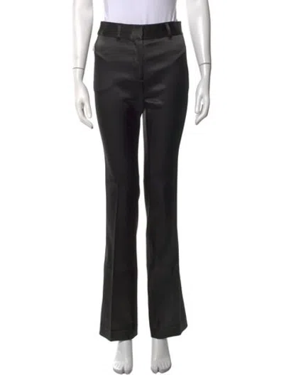 Pre-owned Frame Straight Leg Pants In Black