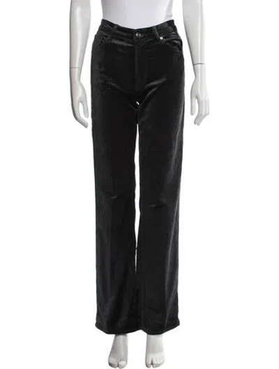 Pre-owned Frame Straight Leg Pants In Black