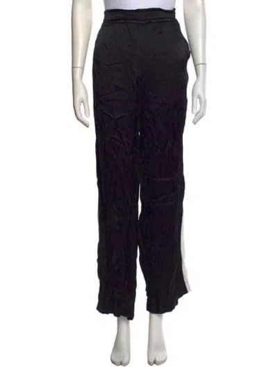 Pre-owned Frame Straight Leg Pants In Black
