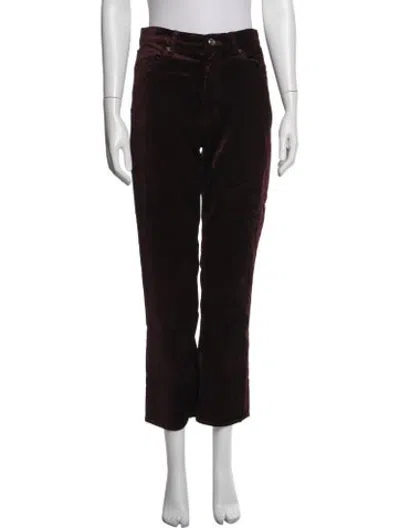 Pre-owned Frame Straight Leg Pants In Black