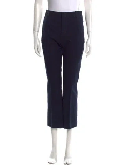 Pre-owned Frame Straight Leg Pants In Blue