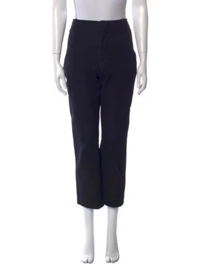 Pre-owned Frame Straight Leg Pants In Blue