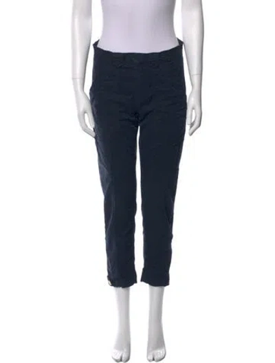 Pre-owned Frame Straight Leg Pants In Blue