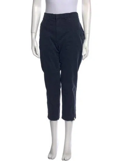 Pre-owned Frame Straight Leg Pants In Blue
