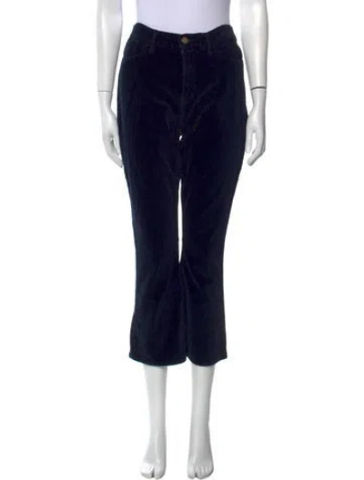 Pre-owned Frame Straight Leg Pants In Blue