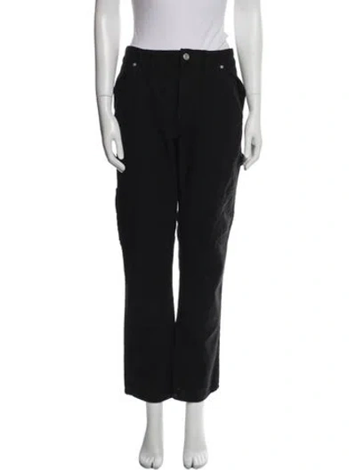 Pre-owned Frame Straight Leg Pants In Blue