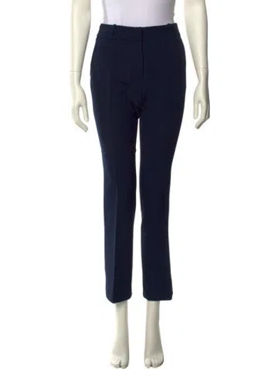 Pre-owned Frame Straight Leg Pants In Blue