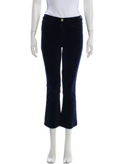 Pre-owned Frame Straight Leg Pants In Blue