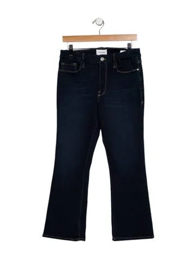 Pre-owned Frame Straight Leg Pants In Blue