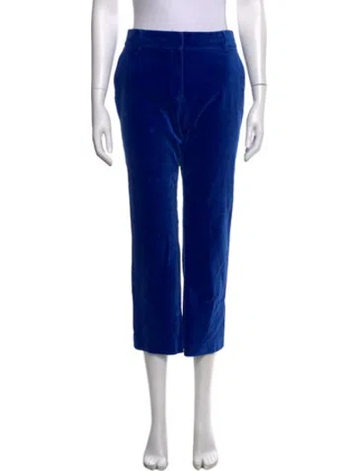 Pre-owned Frame Straight Leg Pants In Blue