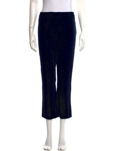 Pre-owned Frame Straight Leg Pants In Blue