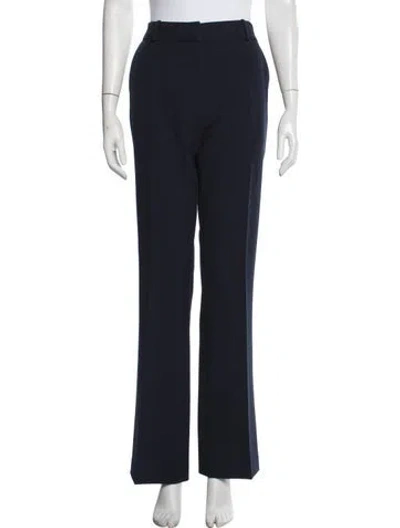 Pre-owned Frame Straight Leg Pants In Blue