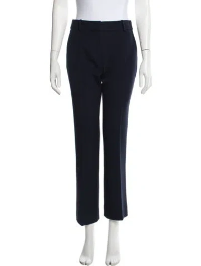 Pre-owned Frame Straight Leg Pants In Blue