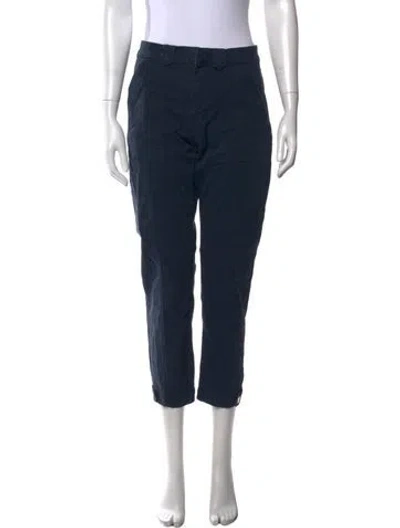 Pre-owned Frame Straight Leg Pants In Blue