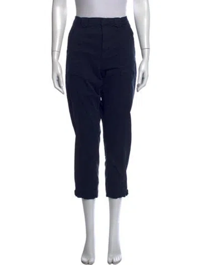 Pre-owned Frame Straight Leg Pants In Blue