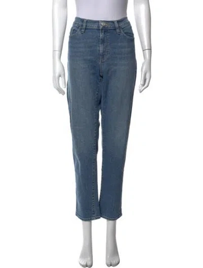 Pre-owned Frame Straight Leg Pants In Blue