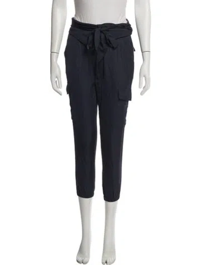 Pre-owned Frame Straight Leg Pants In Blue