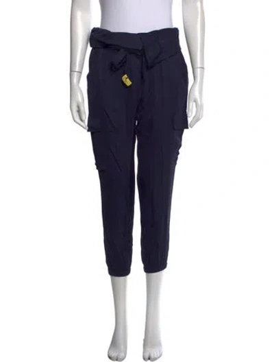 Pre-owned Frame Straight Leg Pants In Blue