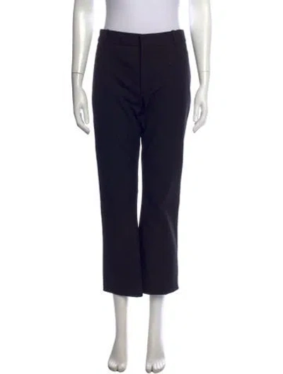 Pre-owned Frame Straight Leg Pants In Blue