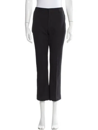 Pre-owned Frame Straight Leg Pants In Blue