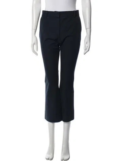 Pre-owned Frame Straight Leg Pants In Blue