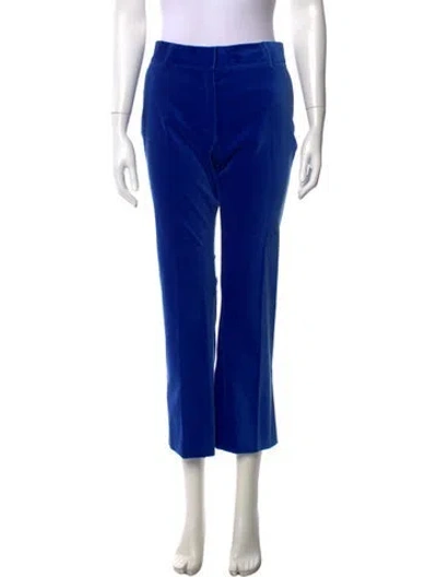 Pre-owned Frame Straight Leg Pants In Blue