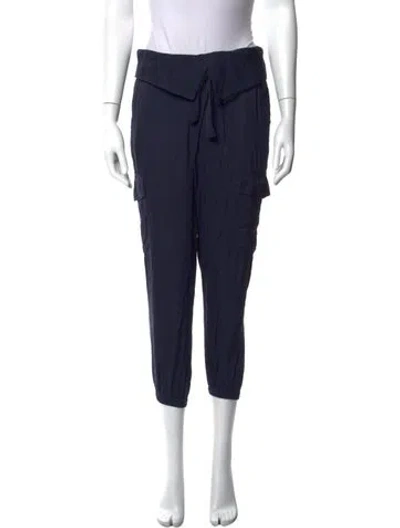 Pre-owned Frame Straight Leg Pants In Blue