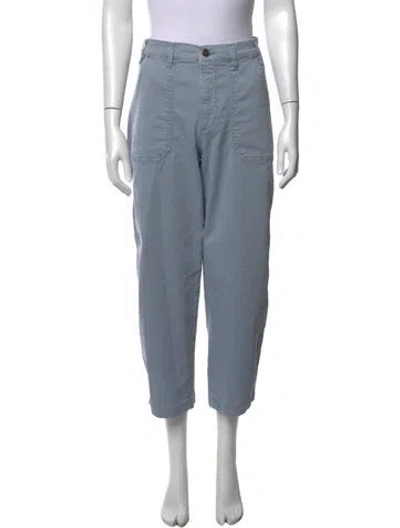 Pre-owned Frame Straight Leg Pants In Blue