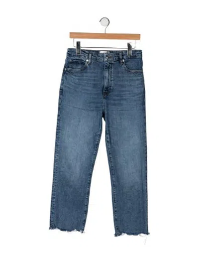Pre-owned Frame Straight Leg Pants In Blue
