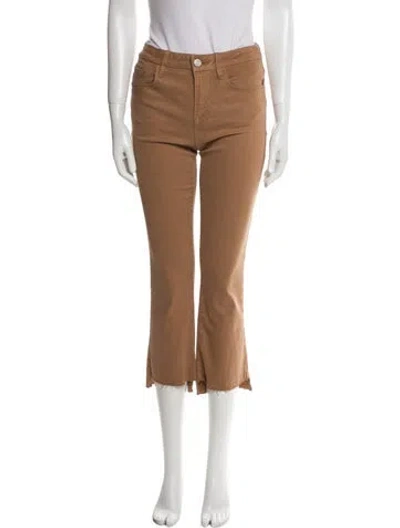 Pre-owned Frame Straight Leg Pants In Brown