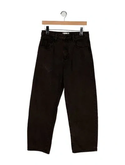 Pre-owned Frame Straight Leg Pants In Brown