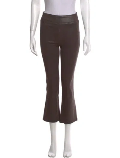 Pre-owned Frame Straight Leg Pants In Brown