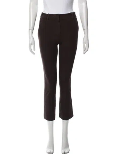 Pre-owned Frame Straight Leg Pants In Brown