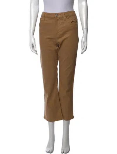 Pre-owned Frame Straight Leg Pants In Brown