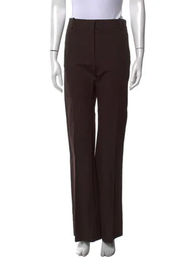 Pre-owned Frame Straight Leg Pants In Brown