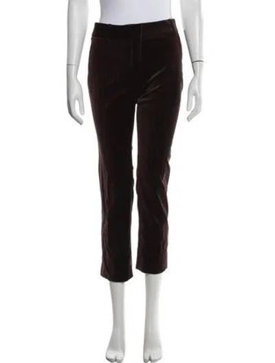 Pre-owned Frame Straight Leg Pants In Brown