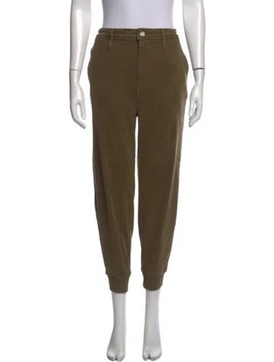 Pre-owned Frame Straight Leg Pants In Brown