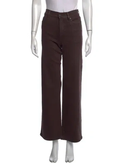 Pre-owned Frame Straight Leg Pants In Brown