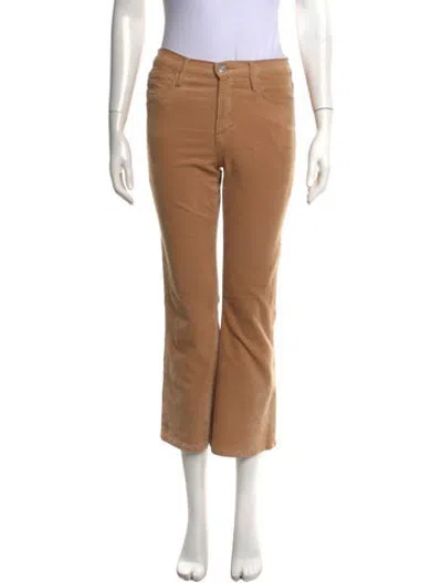 Pre-owned Frame Straight Leg Pants In Brown