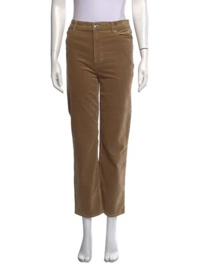 Pre-owned Frame Straight Leg Pants In Brown