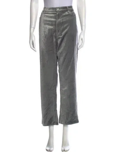 Pre-owned Frame Straight Leg Pants In Gray
