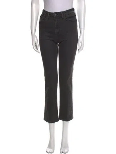 Pre-owned Frame Straight Leg Pants In Gray