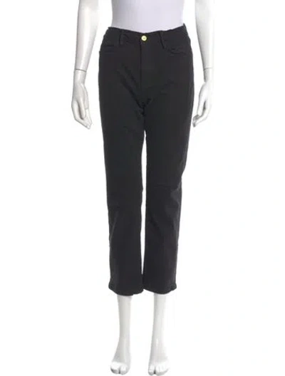 Pre-owned Frame Straight Leg Pants In Gray