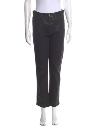 Pre-owned Frame Straight Leg Pants In Gray