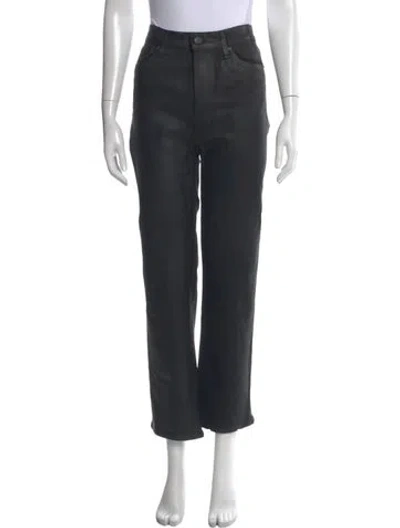 Pre-owned Frame Straight Leg Pants In Gray